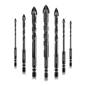 Set Di Punte per Gres Porcellanato, 3-12Mm 7Pezzi Punta Trapano Vetro Professio - Foto 1 di 12