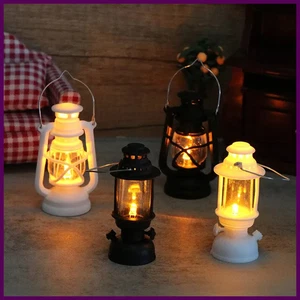 6cm Mini LED Retro leuchtende Pony Laterne Simulation Kerzenlicht Nachtlicht - Bild 1 von 28