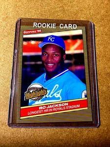 Bo Jackson Rookie 1986 Donruss Baseball Kansas City Royals RC #1 MVP Superstar - Picture 1 of 4