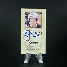 James Sheppard 2009-10 Upper Deck Champ's Mini Signatures #CS-JS Auto WILD LOOK!