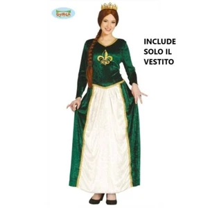 HALLOWEEN VESTITO COSTUME DAMA MEDIEVALE REGINA FIONA SHREK ADULTO GUIRCA - Foto 1 di 1