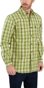 Carhartt Herrenhemd klein 104446 entspannte Passform langärmelig kariert geknöpft neu mit Etikett - Bild 1 von 4