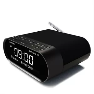 Azatom DAB FM Radio Reloj Alarma Altavoz con Cargador Bluetooth Revival Negro (R) - Imagen 1 de 7