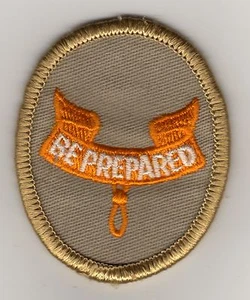 Second Class Patch, Oval, Tan, w/ vintage clear plastic back, Mint! - Picture 1 of 2