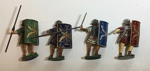 Lot Of 4, Valiant 54mm Hand Painted Miniatures Metal Roman Legionary 100 A.D. #1 - Picture 1 of 10