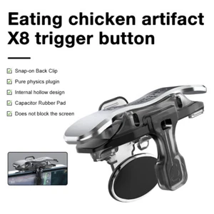 Mobile Phone Gaming Trigger Set Aim Fire Button Shoot Controller For PUBG L1 R1 - Picture 1 of 12