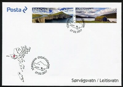 Faroe FDC 2017.02.27. Lakes in the Faroes - Series - Image 1 of 3