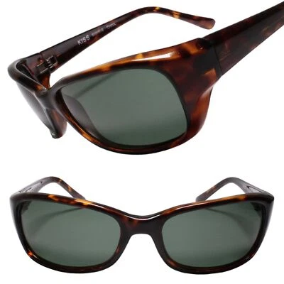 Gafas de sol indie estéticas raras genuinas vintage lentes verdes rectangulares tortuga Foto 1 de 3