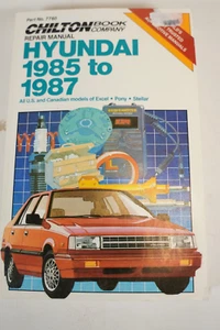 Chilton's Repair Manual. Hyundai 1985 To 1987. Part No. 7760. - Foto 1 di 4