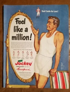 Pubblicità pagina rivista divertente intimo fantino vintage. posta sabato sera 1950 - Foto 1 di 5