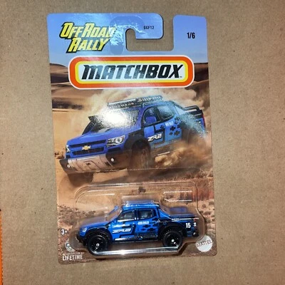 Matchbox ‘16 Chevy Colorado Xtreme MBX ‘24 Off Road Rally 1/6 Blue VHTF! - Image 1 of 4