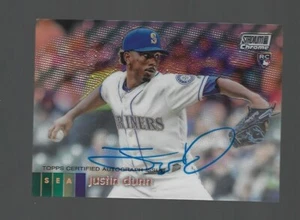 2020 STADIUM CLUB CHROME JUSTIN DUNN AUTO ROOKIE - Picture 1 of 1