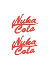 Nuka Cola X2 Vinyl Aufkleber Aufkleber, Fallout Logo, Laptops, Getränkeflaschen Auto Van