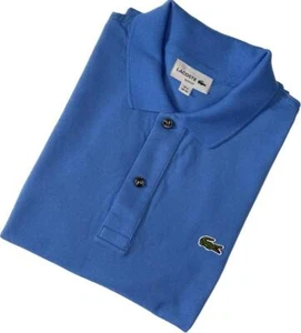 Lacoste Men's Polo L1212  petit piqué Ribbed Cotton Slim Fit T-Shirt_Marine Blue - Picture 1 of 6