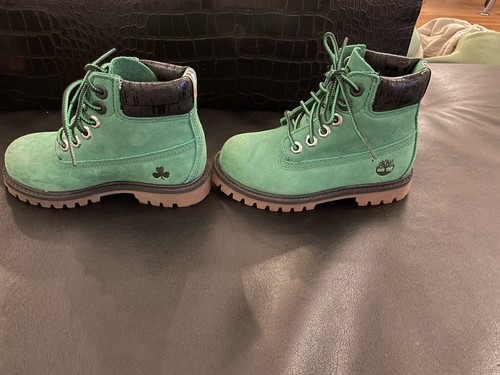 Stivali impermeabili Timberland NBA Premium per bambini verde celtico acquabuck taglia 9