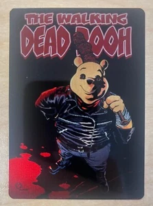 Do You Pooh The Walking Dead #100 Negan Homage Metal Card by Marat Mychaels - Picture 1 of 1