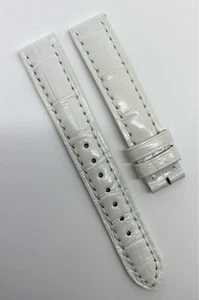 Zenith 15mm x 14mm White Alligator Watch Strap Band 15-664 New Authentic OEM - Picture 1 of 7