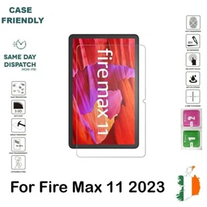 For Amazon Fire Max 11 2023 13th Gen Tempered Glass Screen Protector Saver New - Afbeelding 1 van 5