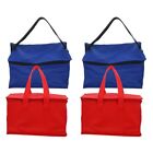 4 Pcs Insulation Bags with Cooler Compartment Food Storage Portable