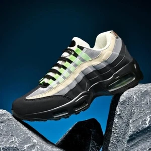 HERREN STOSSDÄMPFENDE LAUFSCHUHE FREIZEIT SPITZE GYM WALKING SPORTSCHUHE GRÖSSE - Bild 1 von 14