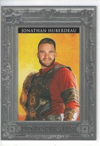 2023-24 23-24 UD SERIE 1 PORTRAIT GREY BORDER JONATHAN HUBERDEAU # P-23   RARE
