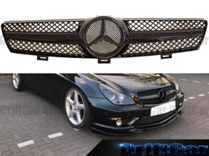 Fit 2005-08 W219 CLS-Class Sedan Front Fence Grille Gloss Black GBB Style 1 Set - Picture 1 of 4