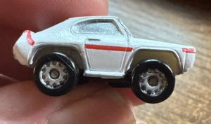 Small Micro Machine Plastic 1968 Pontiac GTO in White with Red trim (Cross) - Picture 1 of 6