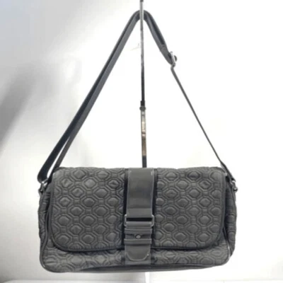 Vera Bradley Lay 平灰色绗缝托特包邮差包 — 第 1/4 张图片