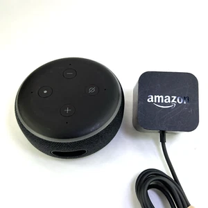 Amazon Echo Dot 3rd Generation Smart Speaker D9N29T with AC Adapter - TESTED - Picture 1 of 16