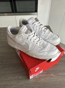 Nike Dunk Low Retro White/pure Platinum -white Mens UK Size11 - Picture 1 of 13