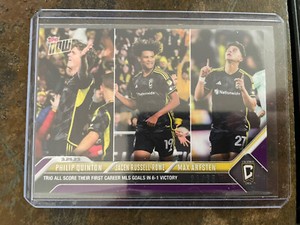 2023 Topps Now MLS RED PARALLEL QUINTON RUSSELL-ROWE ARFSTEN 1st goal 21/25