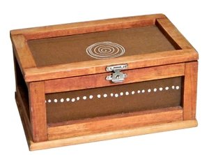 Wood Box Jewelry Storage Hinged Lid with Latch - Picture 1 of 7