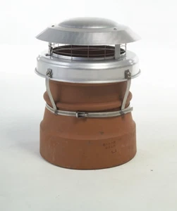 Capucha estática antidescenso de 2 colores para chimenea de 125-250 mm - Imagen 1 de 3