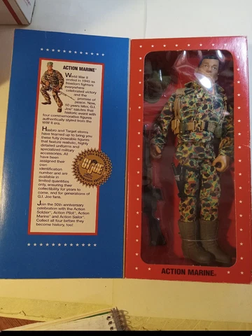 #7 Hasbro G.I. Joe 12" ACTION FIGURE 1995 WW II ACTION MARINE LIMITED ED. NEW Cover