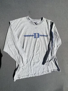 Nike Team Duke Blue Devils Long Sleeve Center Swoosh T Shirt Size XL - Picture 1 of 7