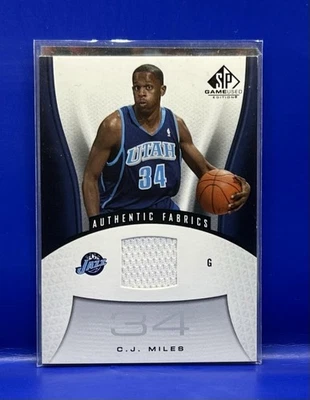 2006-07 SP Authentic Fabrics Game Used Jersey C.J. Miles #196 Utah Jazz - Image 1 of 2
