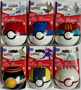 Mega Construx Pokemon Series 22 Lot Of 6 Complete Set Dreepy Sableye Mimikyu - Picture 1 of 1