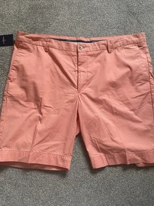 Hackett London Men's Salmon Pink / Kensington Shorts Size W40 - Picture 1 of 20