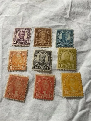 U.S.-(-1926-)-Scott # 635-642-HISTORICAL FIGURES Lot Of 9-Stamps-MH/MNH-#11 - Image 1 of 4