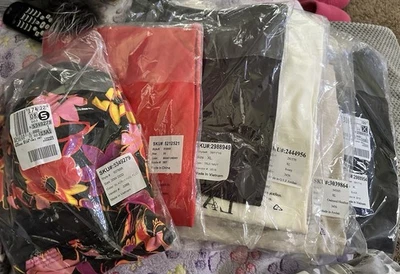 Lot Of 5 Lands’ End Woman’s Shirts/Bathing Suit New In Plastic - Image 1 of 4