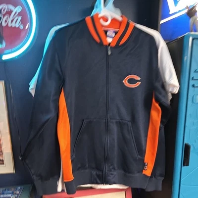 Chicago Bears Reebok NFL Full Zip Sweatshirt Jacket Size M, 100% Polyester - Image 1 of 4