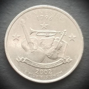 2002 D Tennessee ~ US State Quarter ~ 25¢ KM# 331 - genauer abgebildeter Artikel - Bild 1 von 2