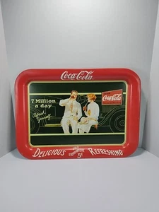 1990 Vintage Coca Cola Tablett, 7 Millionen am Tag, verzogen - Bild 1 von 7