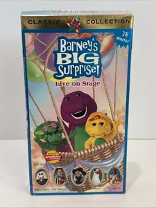 Barney’s Big Surprise Live On Stage Vintage VHS 90’s Classic Collection - Imagen 1 de 10