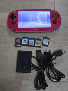 Vita PCH 1000 ZA03 Cosmic Red Console Sony Playstation No Memory Card - Picture 1 of 21