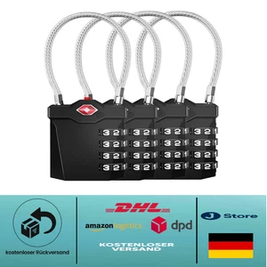 TSA-Zahlenschloss mit Alarmanzeige | 4-stellige Sicherheit - Bild 1 von 7