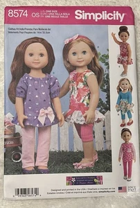Simplicity 8574 14 Zoll Puppenkleidung - Bild 1 von 2