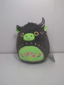 SQUISHMALLOW 4.5" CATRINA la vaca de las Highlands peluche de halloween nuevo - Imagen 1 de 4