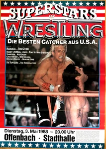 SUPERSTARS OF WRESTLING 1988 OFFENBACH - orig. Tour Poster - Plakat - A0 F/U - Picture 1 of 1