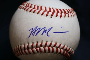 BRIAN MCCANN AUTOGRAPHED SIGNED BASEBALL BRAVES HOUSTON ASTROS 2017 WORLD SERIES - Picture 1 of 2